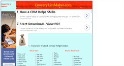 Desktop Screenshot of grocerylistmaker.com
